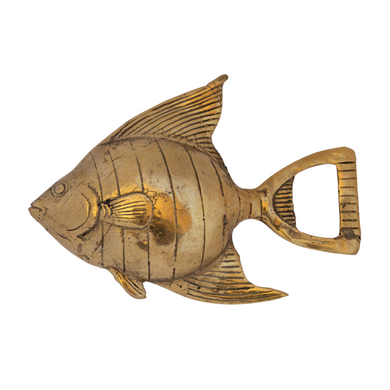 Brass Goldfish bottle opener