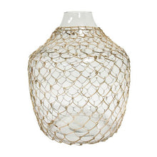 Load image into Gallery viewer, Wicker Glass Vase